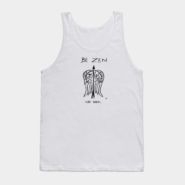 Be Zen Like Daryl Light Tank Top by Popcorn Jam